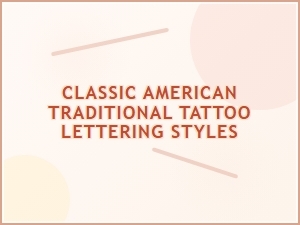 Classic American Traditional Tattoo Lettering